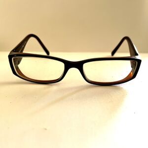 Fendi Eyeglasses Cold Insert F 625R 215 Italy Frames Only Brown 51-16-135